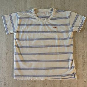 Tiny Cottons Blue and Cream Striped T-shirt, size 6